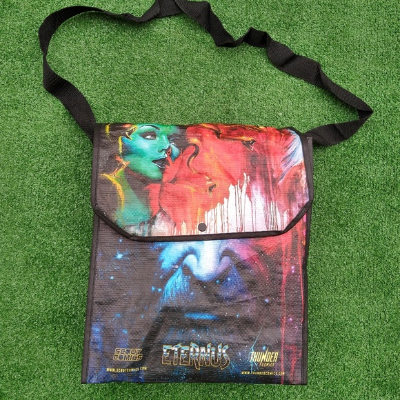 SDCC 2022 Scout/Thunder Comics ETERUS Olympus Will Fall Medusa/Zeus Tote Bag New - Picture 2 of 7
